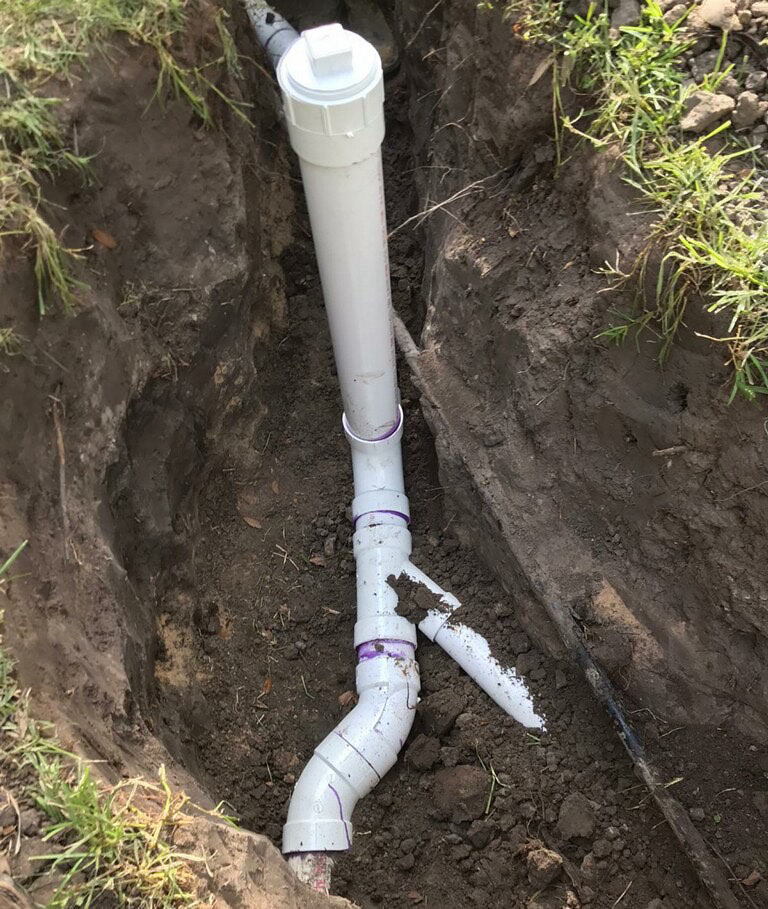 Sewer line repair and maintenance