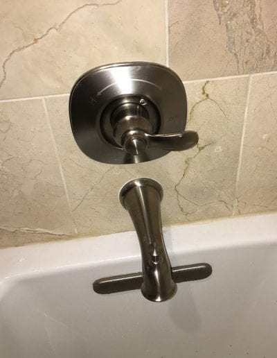 Shower valve install