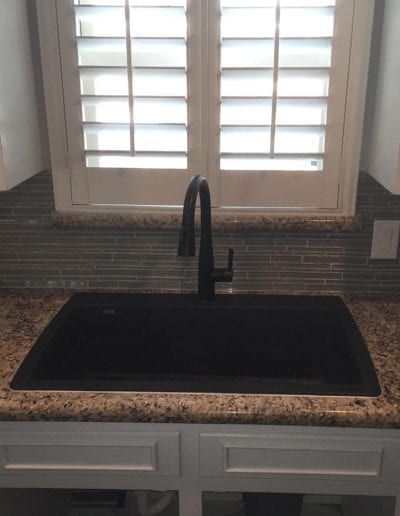 Kitchen sink faucet install
